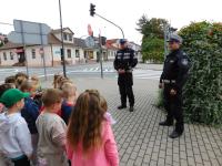 Spotkanie z Policjantami na skrzyżowaniu- gr. Jagódki