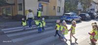Spotkanie z Policjantami na skrzyżowaniu – grupa „Cytrynki” 