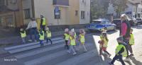 Spotkanie z Policjantami na skrzyżowaniu – grupa „Cytrynki” 